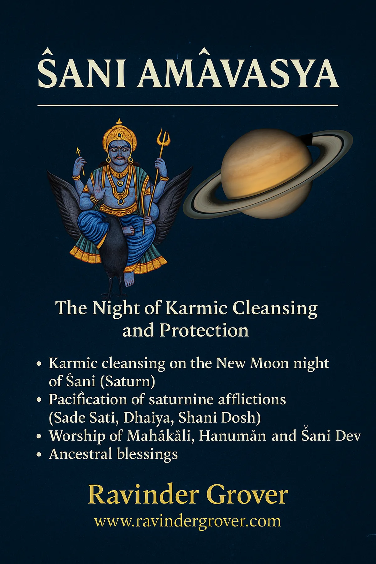 Śani Amāvasyā – A Night of Karma Cleansing and Divine Protection